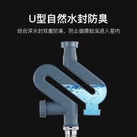 华帝(VATTI)隔臭排污下水管 不锈钢水槽下水器