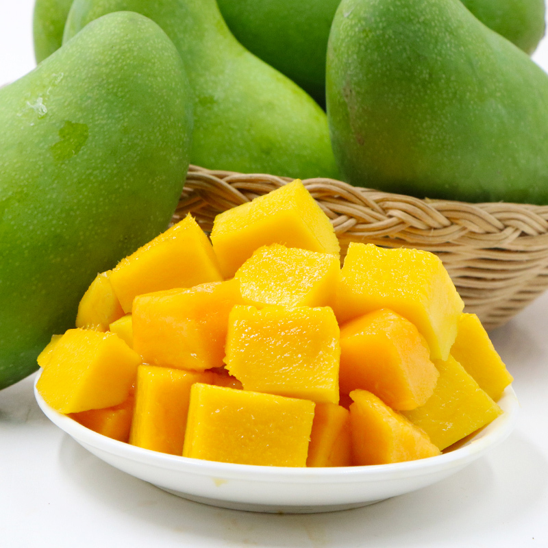 [苏鲜生]正宗越南玉芒 净重8.5斤 单果200g+ 青皮特级大芒果金煌芒爆甜新鲜应季水果高清大图
