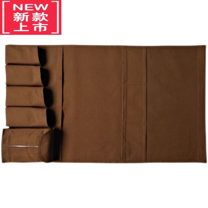 可莉允沙发扶手遥控器收纳袋床边挂袋整理桌椅边手机棉布多功能置物袋图片