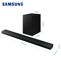 三星 SAMSUNG HW-Q700A+SWA-9500S家庭影院套装 杜比全景声 DTS:X无线蓝牙回音壁电视投影音响