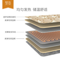 琴岛电热毯双人双控电脑智能调温家用加大电褥子除湿防水自动断电 超声波超柔170*140