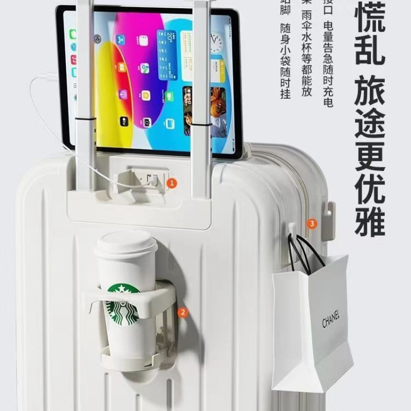 行李箱拉杆箱男女万向轮高颜值结实耐用密码箱学生旅行箱高清大图