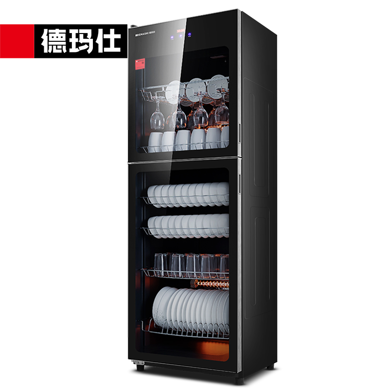 德玛仕DEMASHI商用消毒柜立式消毒碗柜家用小型台式碗筷厨房茶杯柜 XDZ380-D1