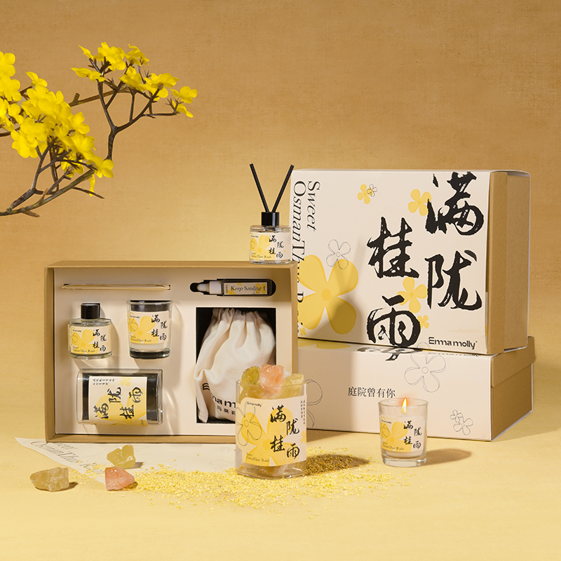 艾玛莫莉(EMMA MOLLY) 扩香石香薰蜡烛 满陇桂雨香氛 / 盒高清大图
