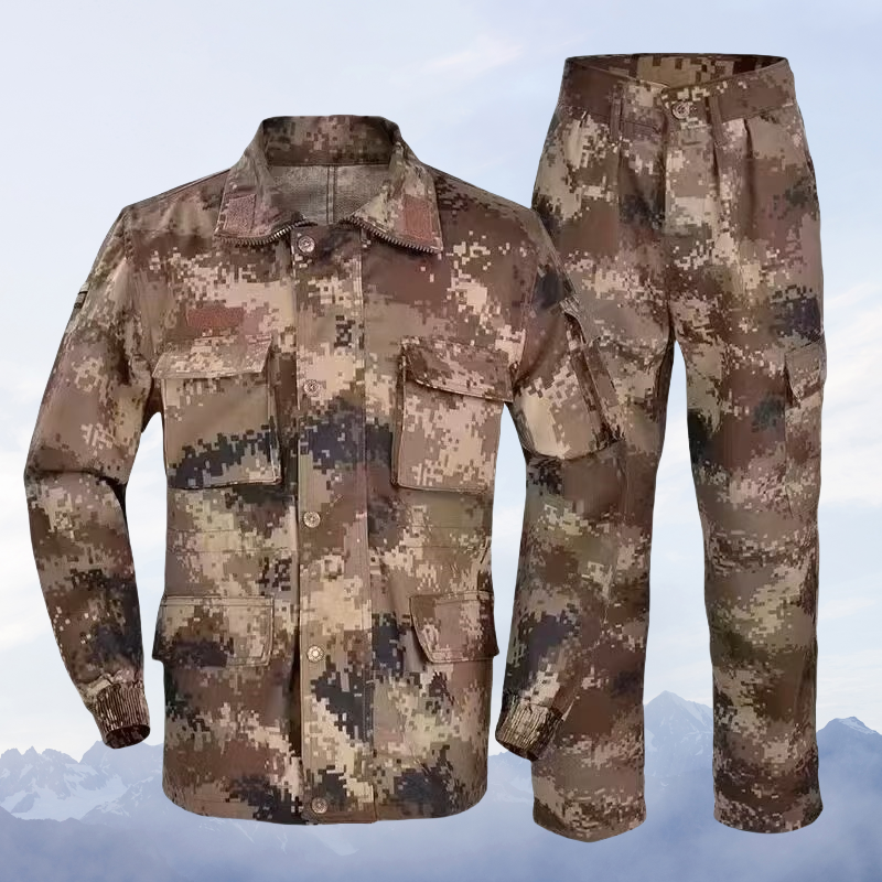 鋆珑 工作服劳保服荒漠迷彩服套装(赠帽子1顶+腰带1条) JL-FZ0260 套高清大图