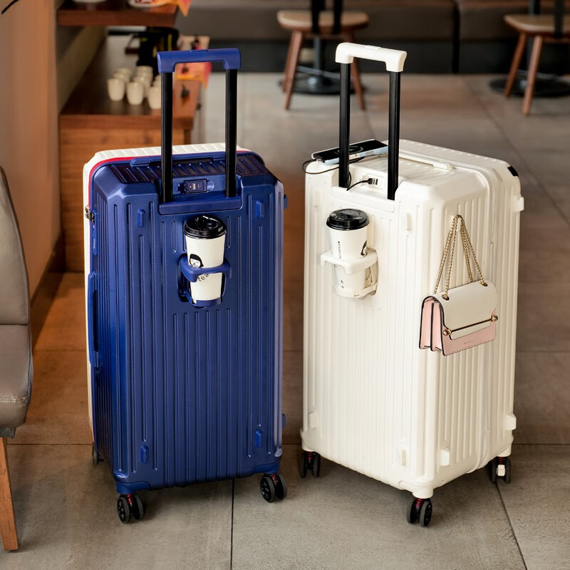 罗恩Ronoen超大容量行李箱万向轮PC旅行箱减震刹车五轮拉杆箱时尚男女学生32寸出国托运20寸登机箱硬箱皮箱子