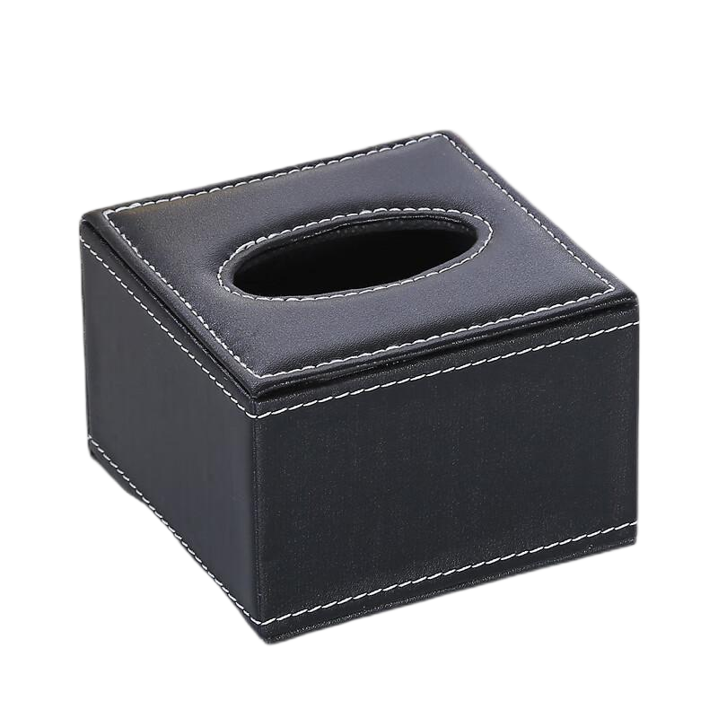 先互丁 皮革抽纸盒纸巾盒 11*11*8cm 个高清大图