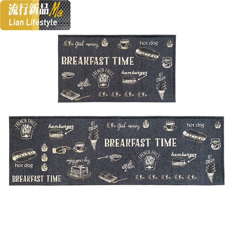 厨房地垫吸水吸油长条防滑耐脏家用进地垫垫卧室口脚垫 三维工匠地毯图片