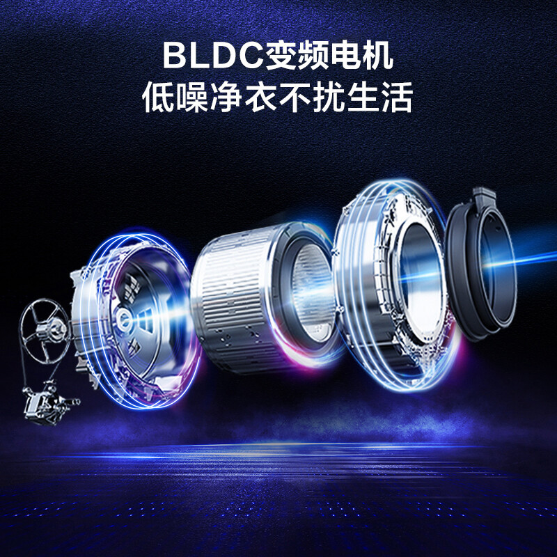 海尔(Haier)10KG 超薄 变频全自动 滚筒洗衣机 双喷淋 智能投放 纤美系列XQG100-BD14126L