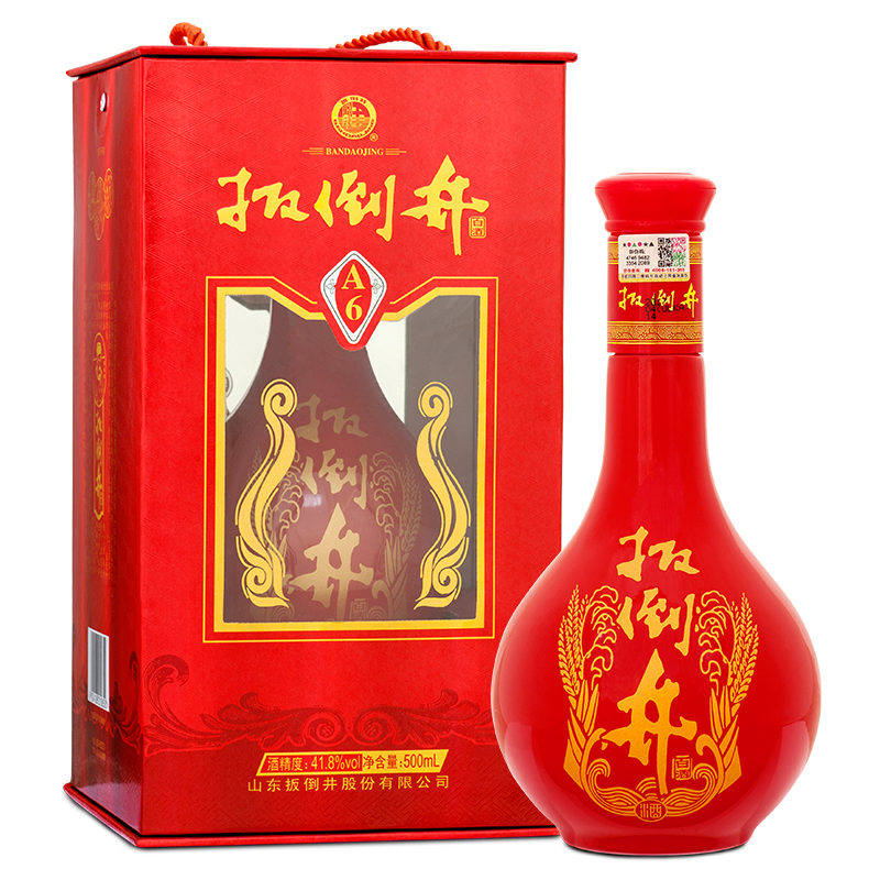 扳倒井 红A6 41.8度 整箱装 500ml*6瓶