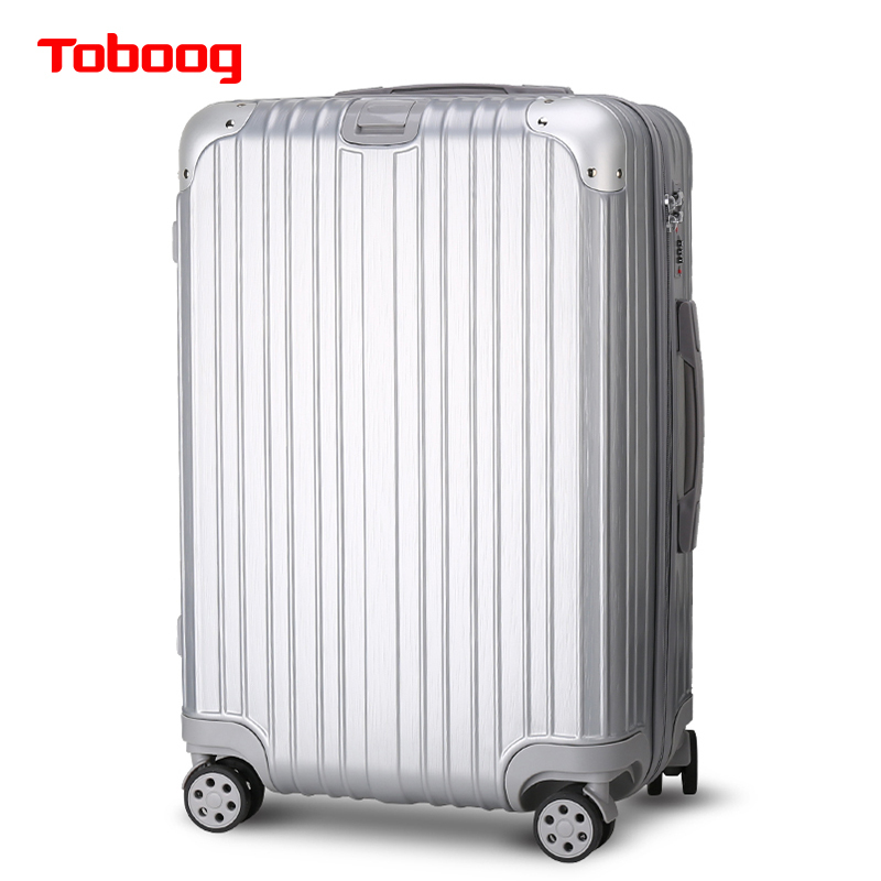TOBOOG/途帮拉杆箱男时尚旅行箱万向轮学生密码登机箱女24寸小包角拉链款