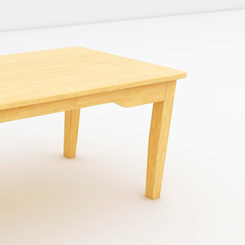 CFZ001 120cm*60cm*46cm 长方桌 原木色高清大图
