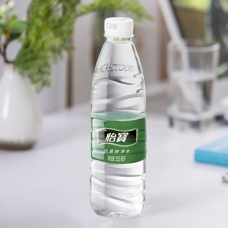 怡宝大瓶瓶装饮用555ml24瓶整箱批发小瓶纯净水350ml矿泉水