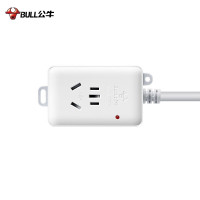公牛(BULL)GN-103D 大功率16A空调插座 拖线板 1位无控 全长3米 送10A头