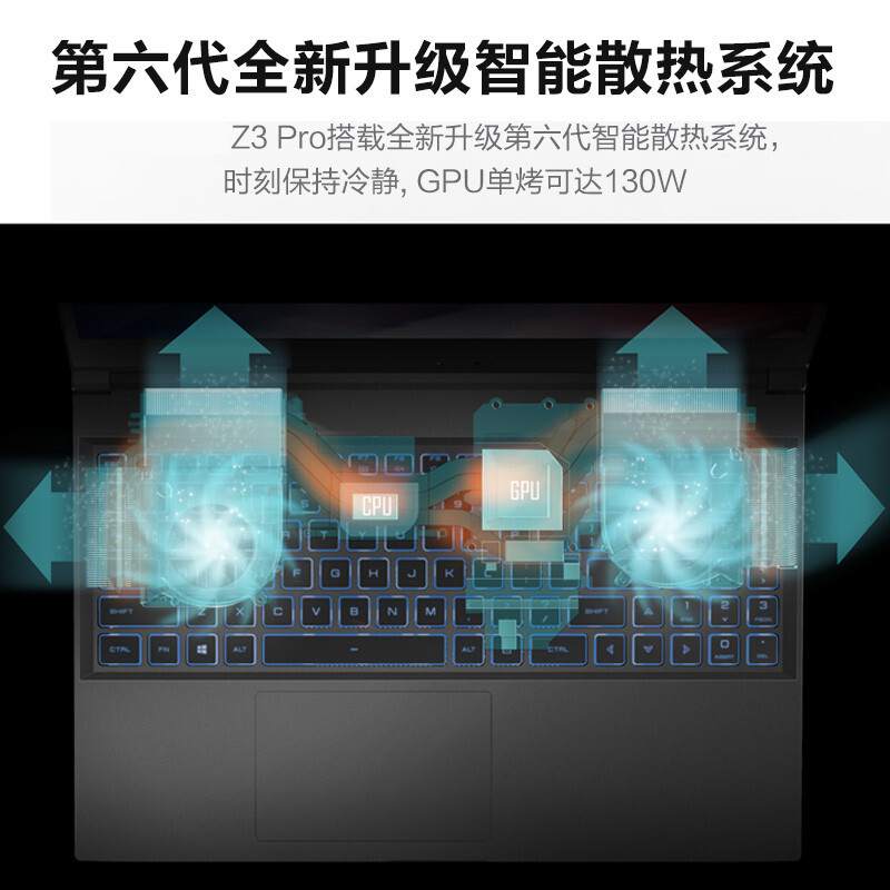 机械革命(MECHREVO)深海幽灵Z3 Pro 15.6英寸游戏本笔记本电脑(11代i7-11800H 32G 512G+1T机械 RTX3060 165Hz刷新率 2K)定制版