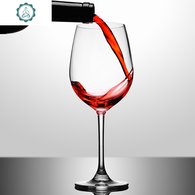 家用水晶红酒杯套装高脚杯大号酒杯葡萄酒杯香槟杯酒具2个 封后 811