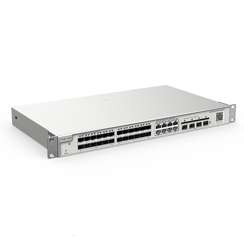 锐捷(Ruijie)二层网管24口千兆交换机RG-NBS3200-24SFP/8GT4XS