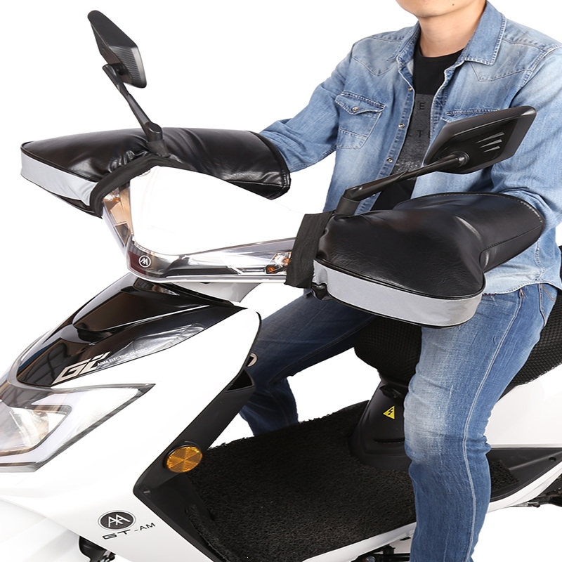 冬季摩托车把套电动车护手套加厚保暖跨骑三轮电瓶车挡风男女