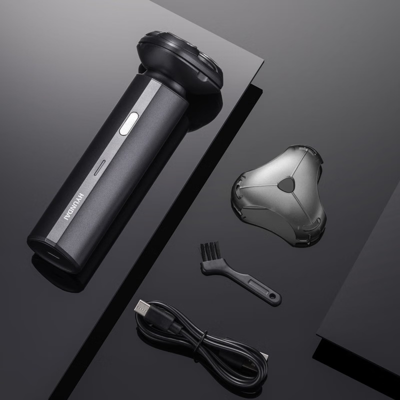 HYUNDAI 电动剃须刀三头浮动式全身水洗 YS810高清大图