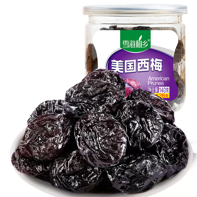 雪海梅乡 易拉罐美国西梅140g*3罐 酸甜开胃休闲孕妇零食蜜饯