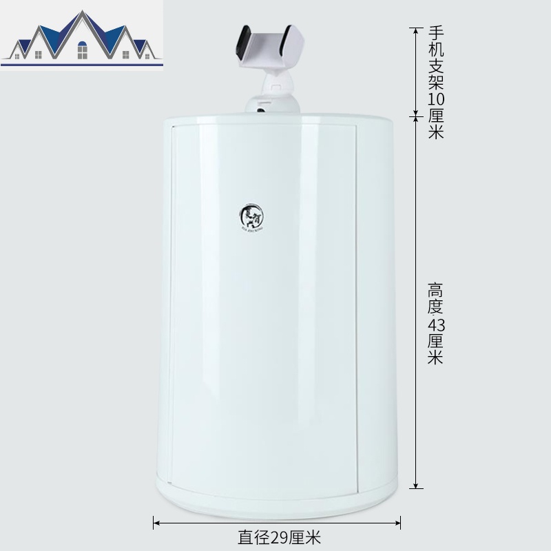 厨房置物架家用神器多功能调料盒省空间旋转式收纳架子落地式多层_228_286 白色