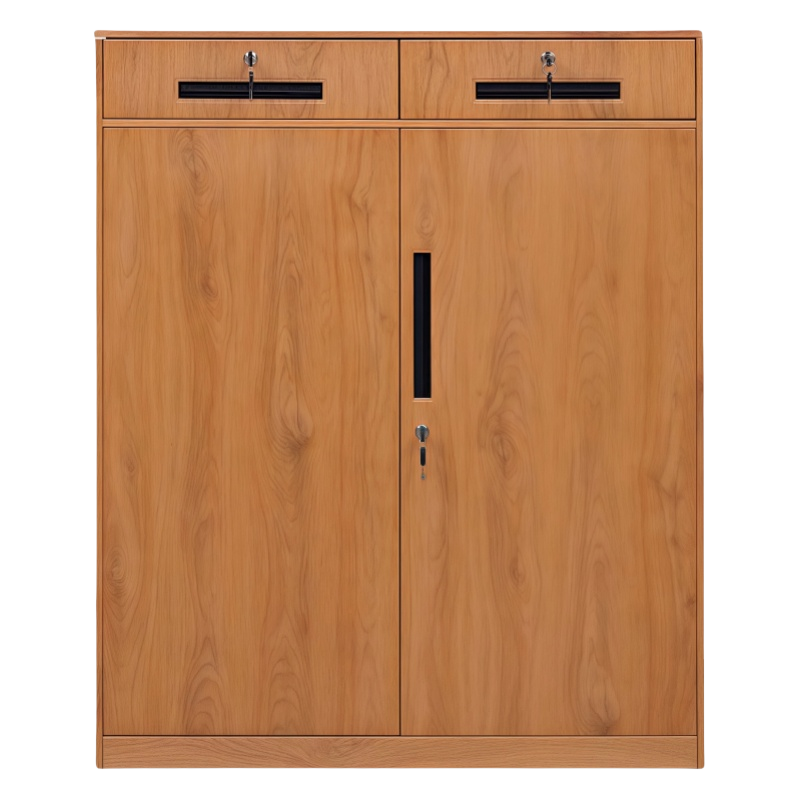 珂洋 文件柜矮柜 二斗下节(黄木纹) 台高清大图