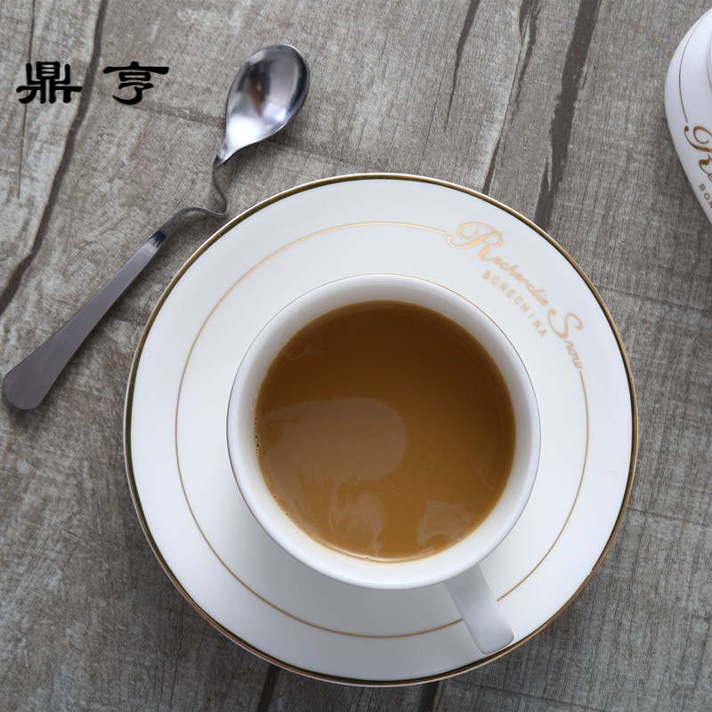 鼎亨陶瓷咖啡杯骨瓷花茶杯 英式茶杯下午茶套装欧式套具 整套茶具
