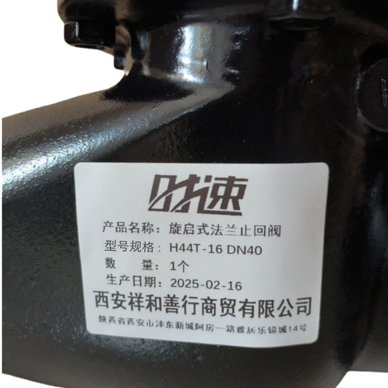 时速 旋启式法兰止回阀 H44T-16 DN40 个高清大图