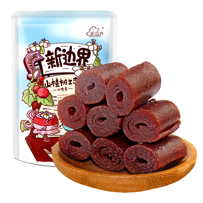 新边界山楂类制品山楂卷500g果脯蜜饯宝宝零食