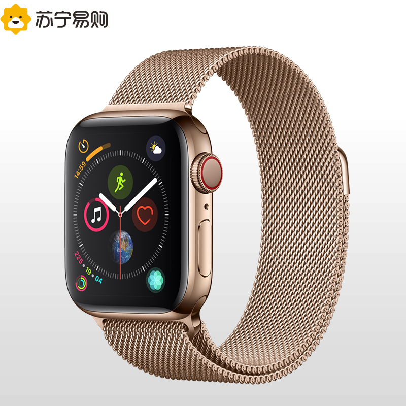 Apple Watch Series4 智能手表 GPS+蜂窝网络款 40毫米 金色不锈钢表壳搭配金色米兰尼斯表带