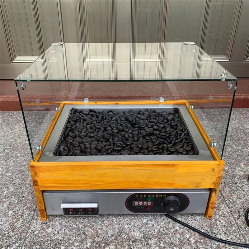 商用阿里山火山石烤肠机如华福禄香肠热狗机一机两用电热双控恒温控制