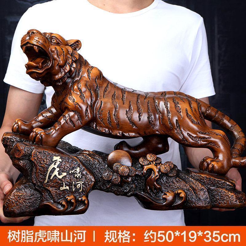 家柏饰(CORATED)老虎摆件十二生肖虎装饰家居摆设办公室桌面开业工艺礼品高清大图