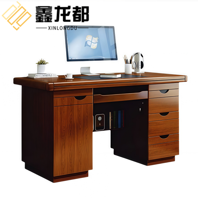 鑫龙都电脑桌老板桌高清大图