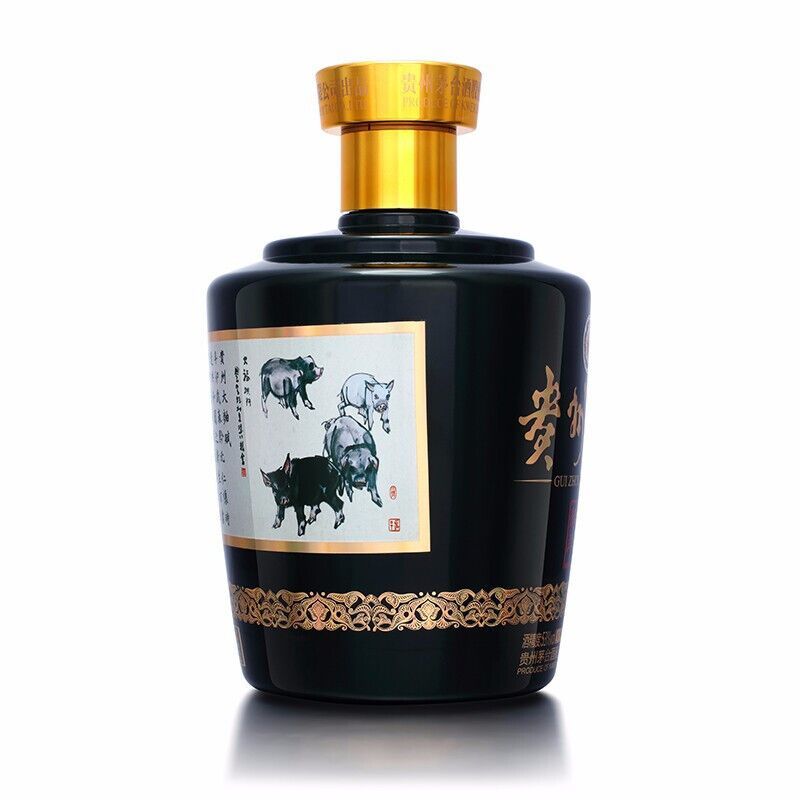 贵州茅台 酱香型白酒 53度 贵州大曲 己亥猪年 2.5L 单瓶装