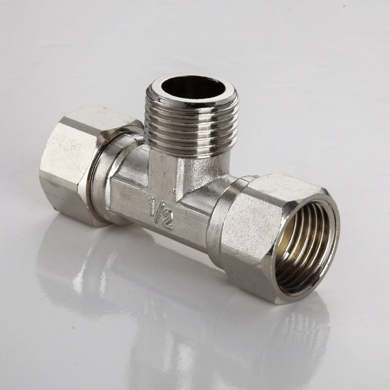 电镀电热水器进出水管配件弹痕转接口接头补芯6分一分二直通三头三