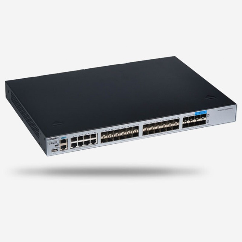 锐捷(Ruijie)24口千兆交换机RG-S5750C-28SFP4XS-H 高性能SFP光纤传输