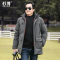 YUANSU中老年棉衣男爸爸冬装外套中长款加厚棉袄中年羽绒棉服冬天40岁50棉衣