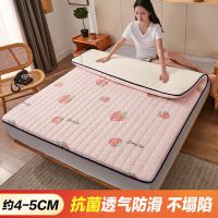 南极人床垫薄款榻榻米海绵垫单双人垫子宿舍垫被褥子家用睡垫1.8m 100*200cm 粉色草莓*防滑耐磨耐用4CM*