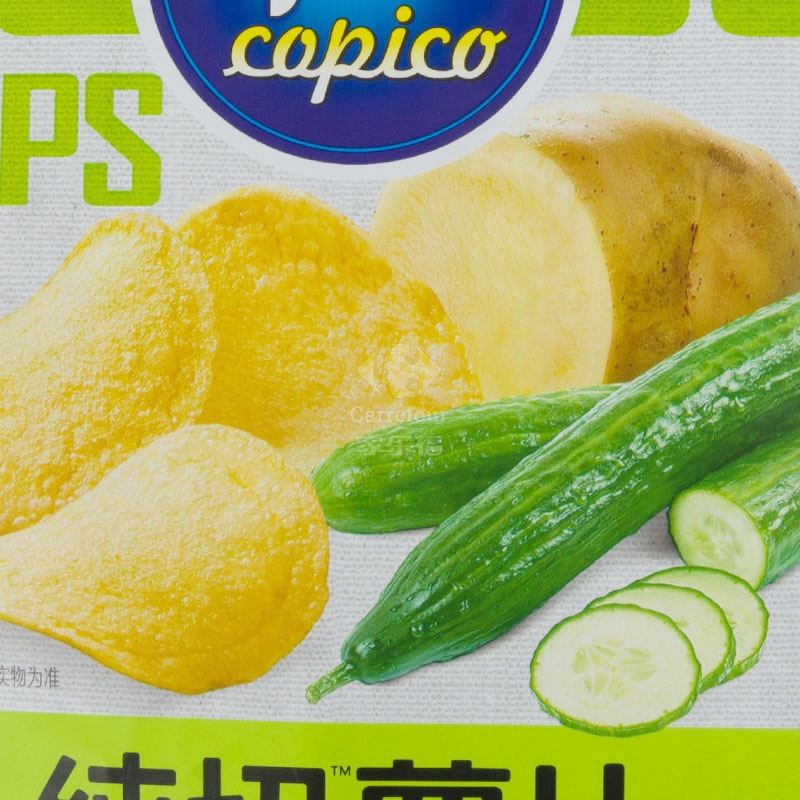 可比克纯切薯片爽口青瓜味150g