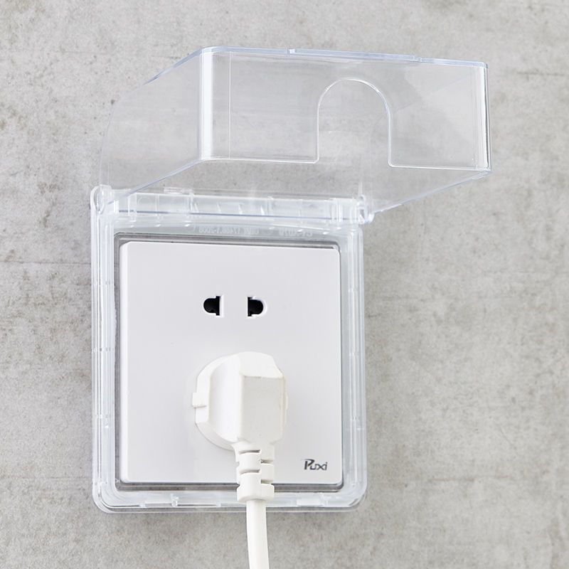 86型普款透明86型开关防水罩浴室粘贴式插座保护盖儿童防触电安全盒