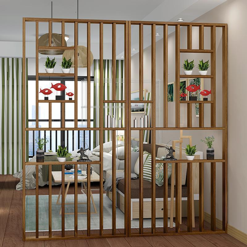 BONJEAN北欧实木屏风隔断新中式进玄关装饰小户型客厅卧室遮挡家用座屏高清大图