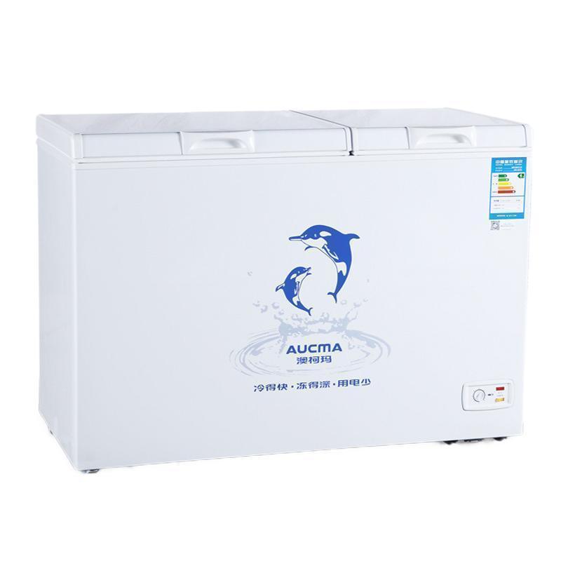 澳柯玛(Aucma)冰柜BCD-257CHN257升家用冷柜卧式双温冰柜 商用超市冷冻冷藏双用大冷柜1级能效