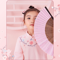 英氏童装儿童裙子女童汉服国风长袖连衣裙YRLAJ30480A01