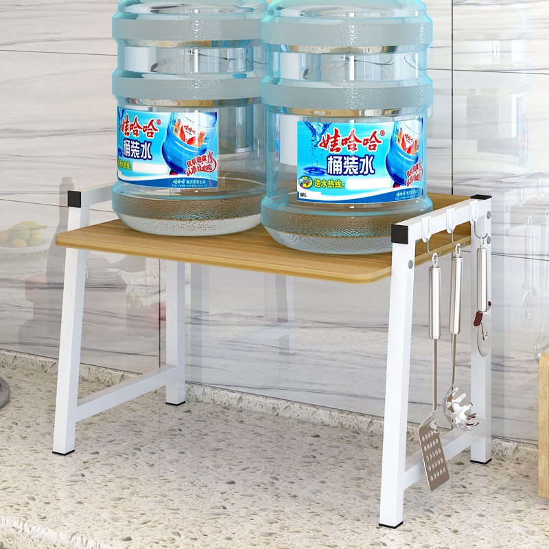 厨房置物架家用落地式多层微波炉烤箱置物架子双层电饭煲收纳架子收纳层架 三维工匠高清大图
