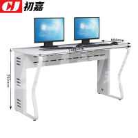 初嘉(CJ)钢架电脑桌培训桌机房电脑桌学习桌课桌 双人位N款