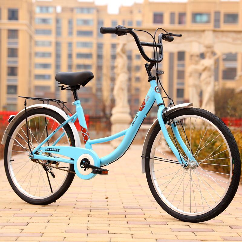 自行车成人男女式24寸26寸轻便通勤休闲车视频