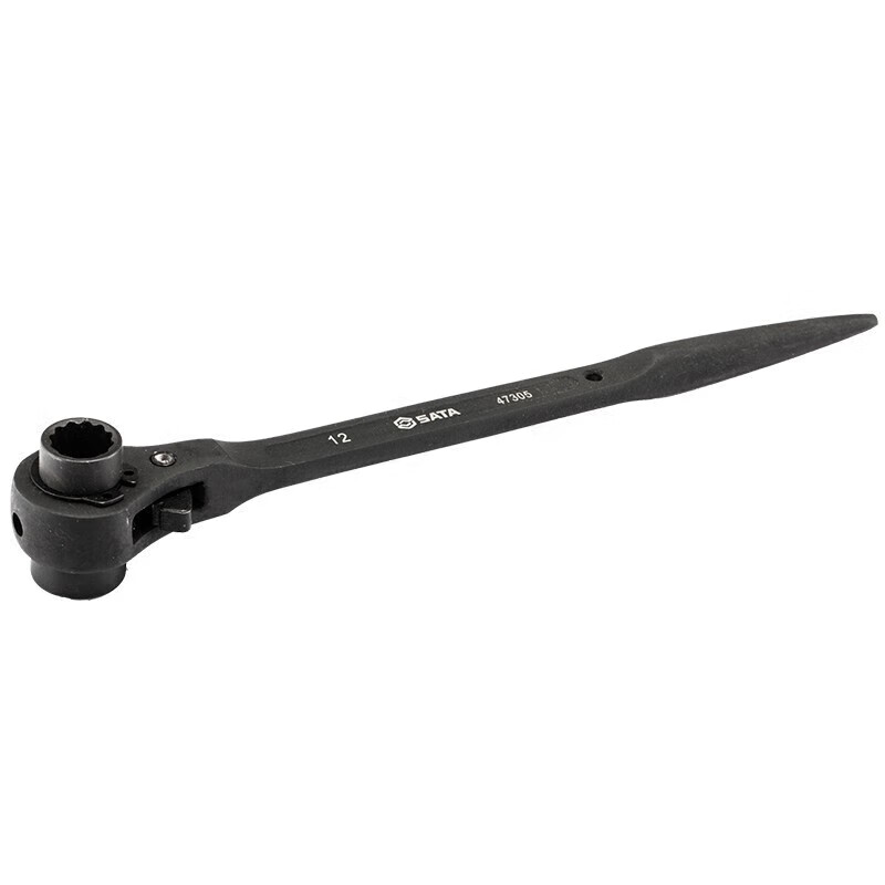世达(SATA)47321双口尖尾棘轮扳手24x27MM高清大图