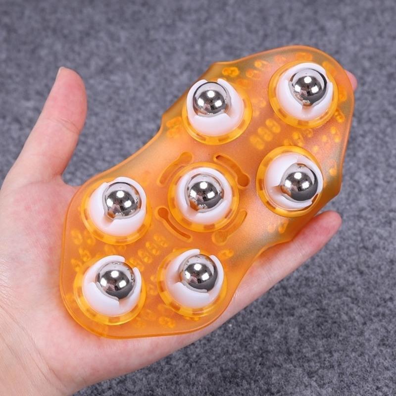 七龙珠钢珠按摩器滚珠按摩柔腹瘦腿神器按摩刷达贺七珠按摩器瘦腿