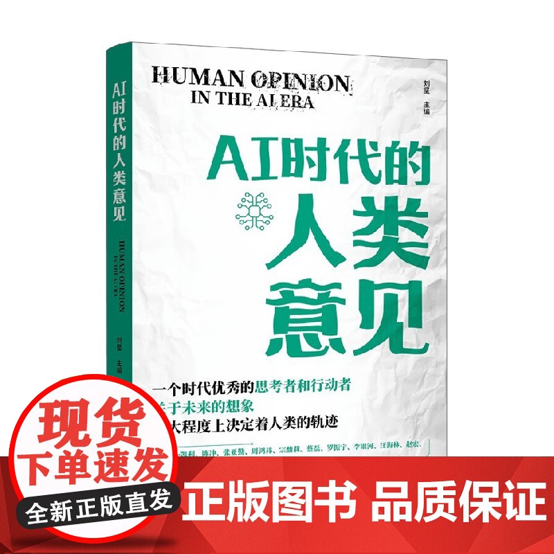 AI时代的人类意见 刘坚 编著 计算机与互联网高清大图