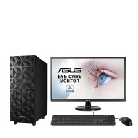 华硕(ASUS)家用商用台式电脑整机 24英寸显示器 定制款(BY)